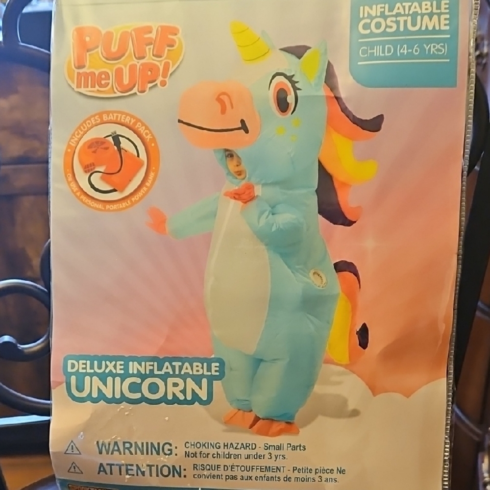 Deluxe Inflatable Unicorn Costume